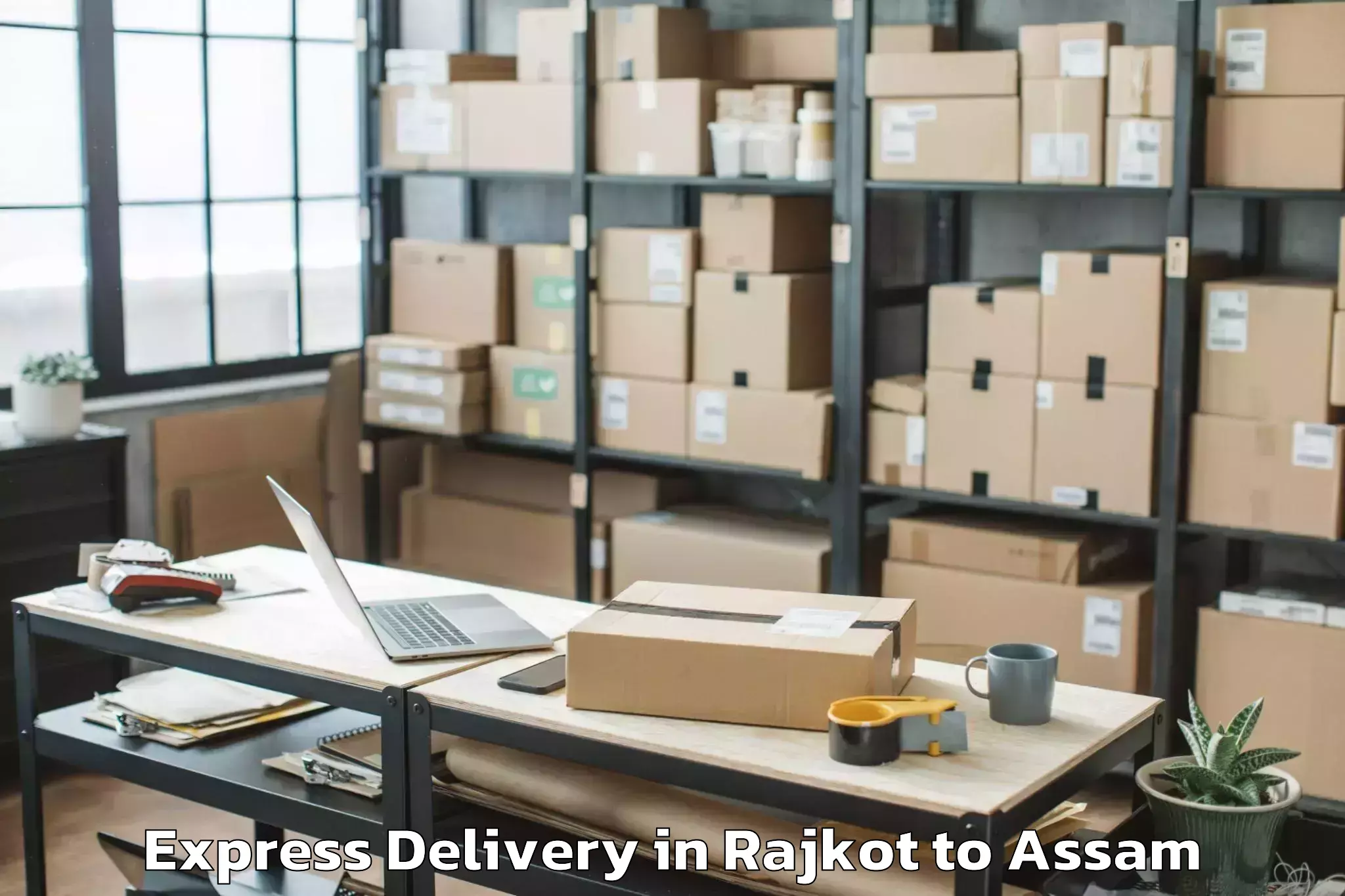 Expert Rajkot to Guwahati Airport Gau Express Delivery